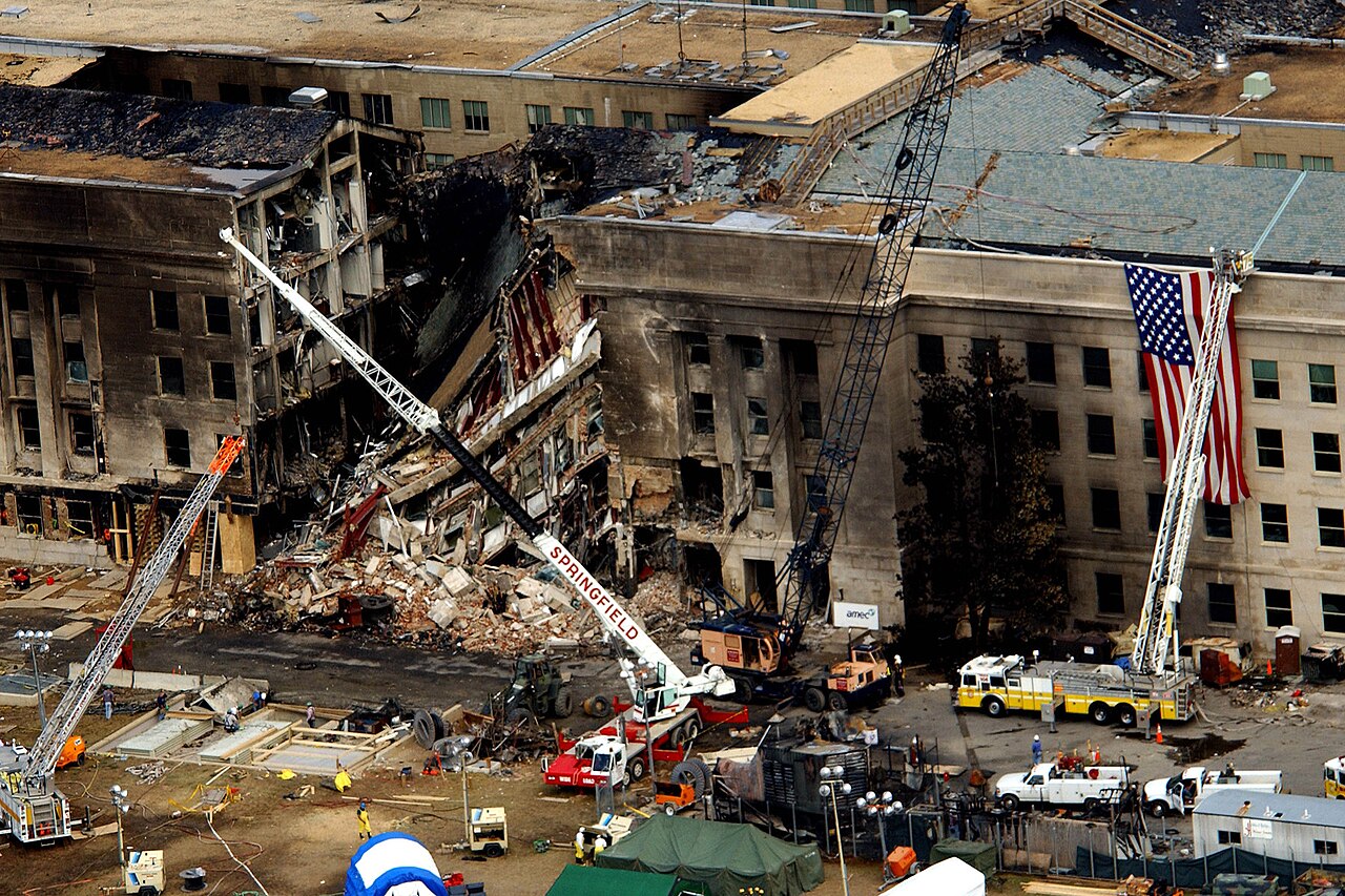 Pentagon building aerial view