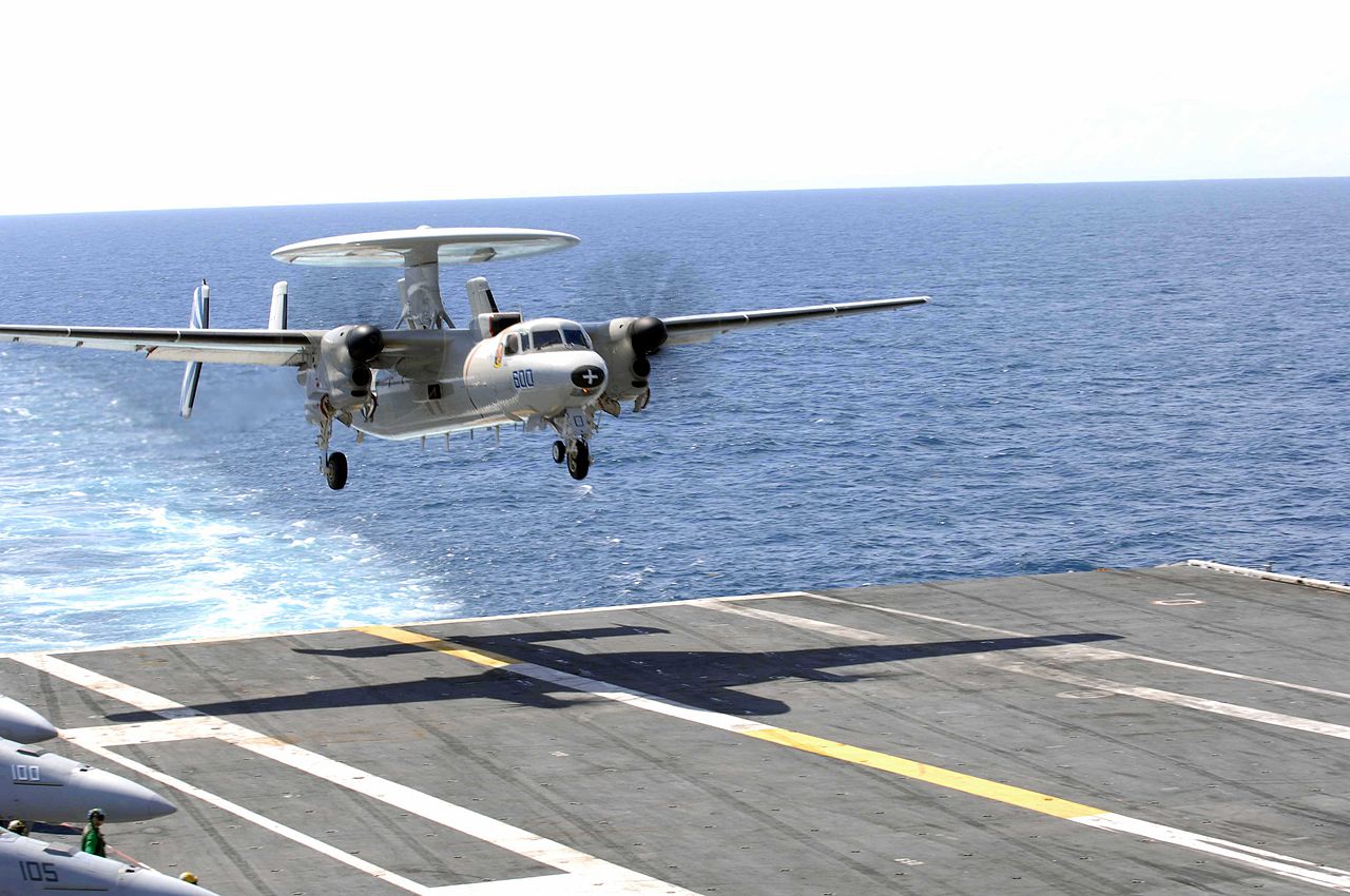 F/A-18 aircraft carrier landing approach