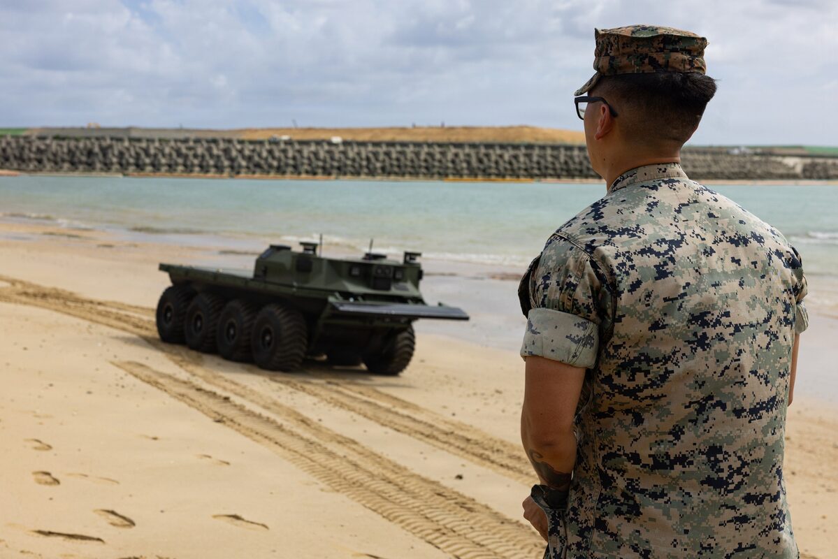 Marine Corps Adds 12 More Rheinmetall Robot Mules for Beach Logistics