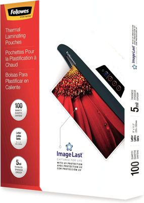 Fellowes Laminating Pouches, 5mil 100pk