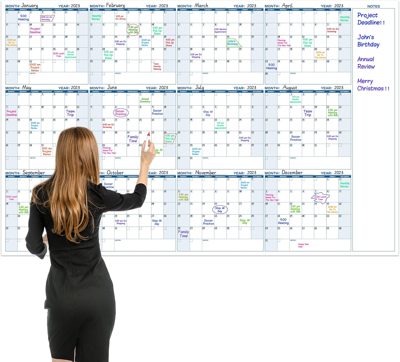 Large Dry Erase Wall Calendar 37x58